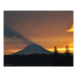 20X16山レイニエとその影 フォトプリント           