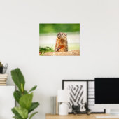 20x16若いGroundhog ポスター (ホームオフィス)