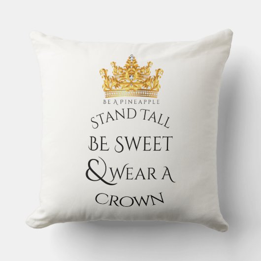 20x20は王冠パイナップル衣服枕です クッション (正面)