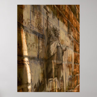 20x28 「書The's On The Wall」政治ポスター ポスター