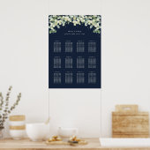 20x28" 12テーブル 10名様用 席次表 ポスター (キッチン)