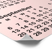 20x28 Photo Blush 2026 Calendar ポスター (角)