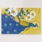 20x30かわいらし Peacockパズルfor Colorblind People ジグソーパズル (横)