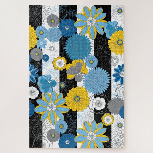 20x30色盲の人のための大規模なフローラパズル ジグソーパズル (縦)