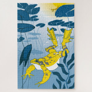 20x30 Frog Pondパズル（色盲） ジグソーパズル