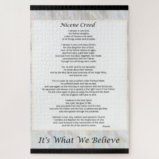 20x30" Large Puzzle Nicene Creed 1014 Piece ジグソーパズル (縦)