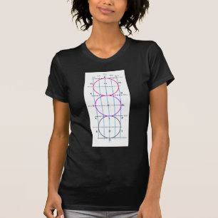 20x60mの馬場馬術裁判所**円** tシャツ