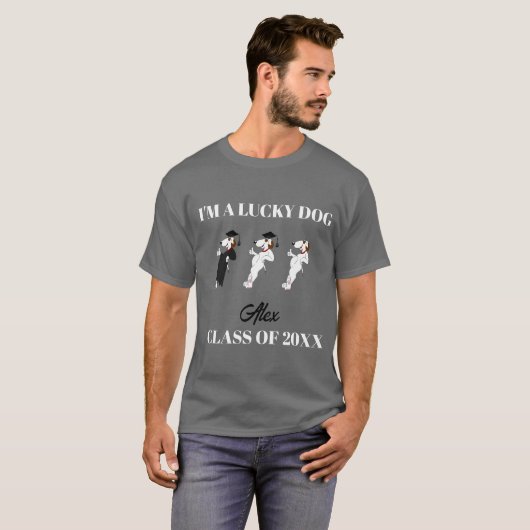 20XXおもしろいクラスの卒業カスタムTシャツ Tシャツ (正面フル)