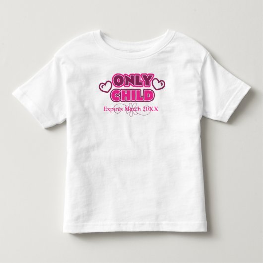 20XXが期限切れになる子のみ トドラーTシャツ (正面)