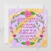 20XXさようなら、20XXこんにちは 招待状 (正面)