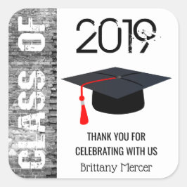 20XXのクラスに感謝 スクエアシール