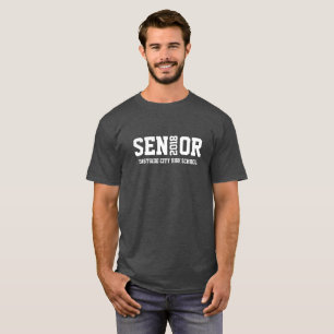 20xxのシニア・ブロック・レター・クラス tシャツ