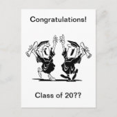 20XXの卒業カップルまたは友人クラス 案内ポストカード (正面)
