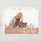 20XXの卒業カードクラス 案内状 (正面/裏面)