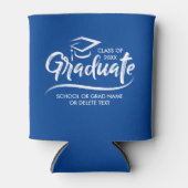 20XXの卒業クラスあなたの学校の色のカスタム 缶クーラー (正面)