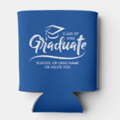 20XXの卒業クラスあなたの学校の色のカスタム 缶クーラー (裏面)