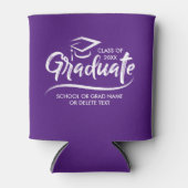 20XXの卒業クラスあなたの学校の色のカスタム 缶クーラー (正面)