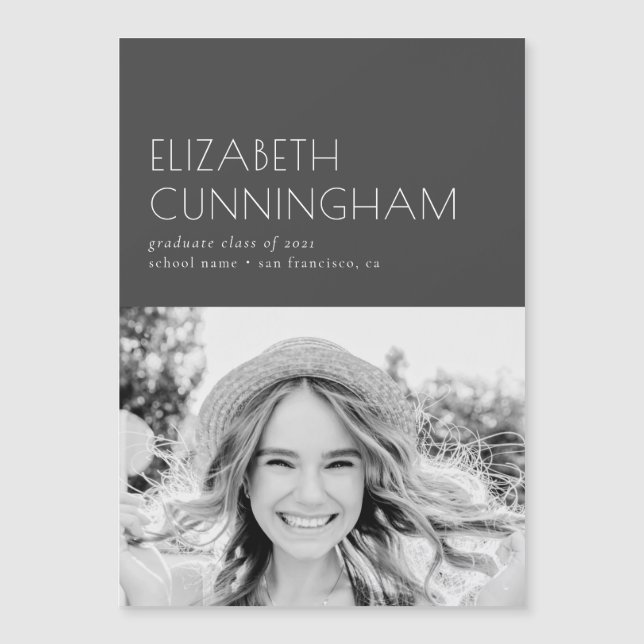 20XXの卒業クラスのミニマル写真卒業 (正面)