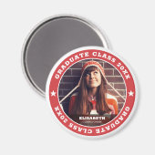 20XXの大学院の卒業写真 マグネット (正面/裏面)