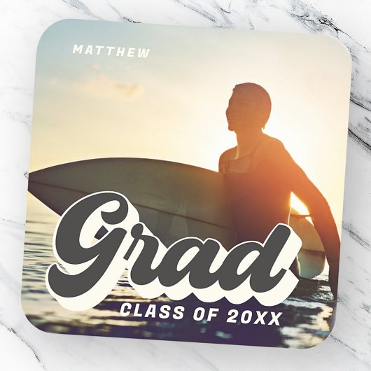 20XXのGrad Classレトロヴィンテージシンプル写真 スクエアシール