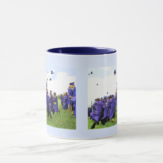 20XXアフリカ系アメリカ人写真卒業クラス マグカップ (中央)