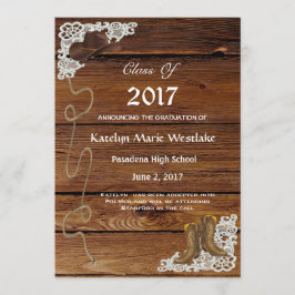 20XXウッド、ブーツ&レース卒業発表 案内状