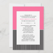 20XXカスタマイズ可能な卒業発表 招待状 (裏面)