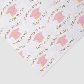 20xxカスタムピンクの卒業式キャップギフトのクラス 薄葉紙 (詳細)