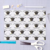 20xxカスタムブラック卒業キャップギフトのクラス 薄葉紙 (クラフト)