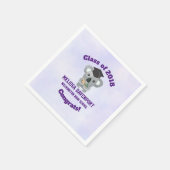 20xxクラスかわいいコアラ熊inグラードキャップおめでとう スタンダードカクテルナプキン (角)