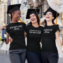 20xxクラスの卒業ブラックシャツ