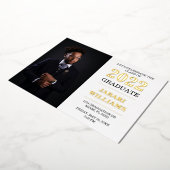 20XXクラスの卒業写真 箔招待状 (回転した状態)