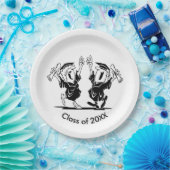 20XXクラスの卒業式カップル紙プレート ペーパープレート (パーティー)