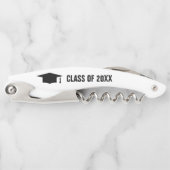 20XXクラスの卒業式パーティワインボトルオープナー ソムリエナイフ (正面)