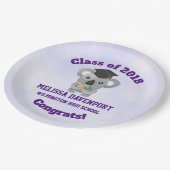 20xxクラスのCongrat Koala Bear卒業式キャップ ペーパープレート (アングル)