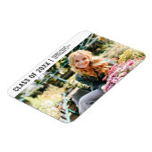 20XXクラスモダンミニマル写真卒業 マグネット (左側)