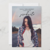 20XXクラス写真卒業パーティー招待状 招待状 (正面)