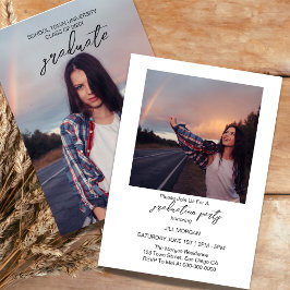 20XXクラス写真卒業パーティー招待状 招待状