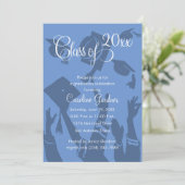 20XXクラス卒業お祝い任意の色 招待状 (スタンド正面)