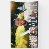 20XXクラス卒業パーティーの写真 横断幕 (縦)