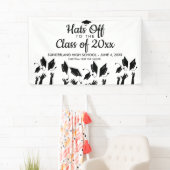 20XXクラス学校名卒業パーティーのサイン 横断幕 (インサイチュ)