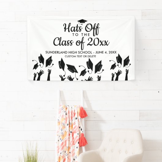 20XXクラス学校名卒業パーティーのサイン 横断幕 (インサイチュ)