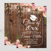 20XXクラス – ボホフローラ卒業 招待状 (正面/裏面)