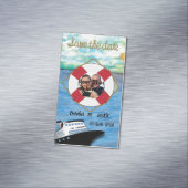 20XXクルーズ船W/Pic日付水の色を保存 マグネット名刺 (インサイチュ)