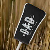 20XXクールパパ以モダン降のシンプル名門私立校風の ゴルフヘッドカバー