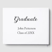 20XXシンプル年ミニマル卒業m ゲストブック (裏面)