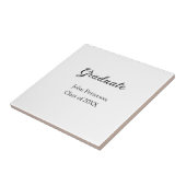 20XXシンプル年ミニマル卒業m タイル (側面)