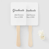 20XXシンプル年ミニマル卒業m ハンドファン (正面&裏面)