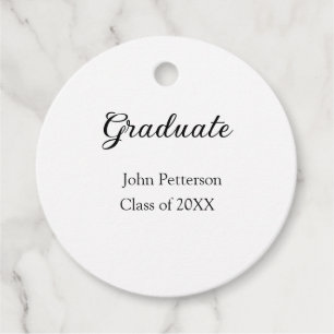 20XXシンプル年ミニマル卒業m フェイバータグ