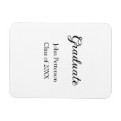 20XXシンプル年ミニマル卒業m マグネット (横)